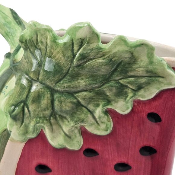 Valerie Cumberland Watermelon Pitcher Hand Painted Fruit Kitchen Decor Summer - Picture 3 of 11